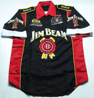 jim beam motor sport racing team pit shirt size m