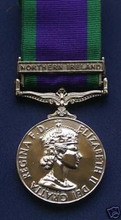 Full Size Replacement Northern Ireland General Service Medal 