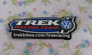 TREK RACING TEAM, trekbikes, Racing Sticker, 3 1/2 x 1 3/8