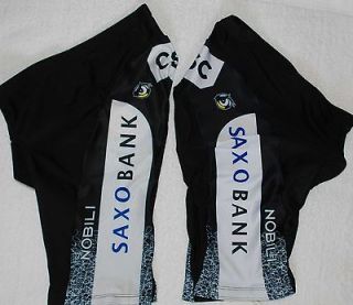 saxobank csc team cycling shorts xl new 