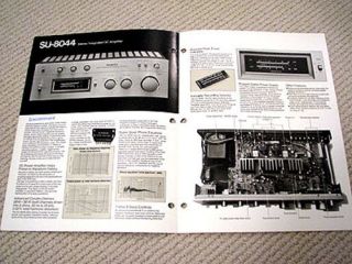 technics su 8044 amplifier brochure catalogue from canada time left