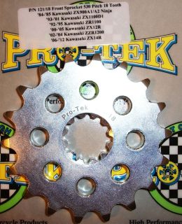 Pro tek Front Sprocket 530 Pitch Kawasaki 06 07 08 09 10 11 12 ZX14R 