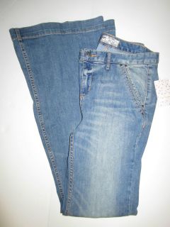 NWT Free People Wide Leg Flare Jeans 9 to 5 wash Size 30 Retail $128