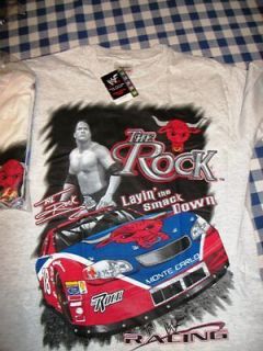 Newly listed ***WWE WWF The Rock Wrestling Racing Shirt Adult Large 