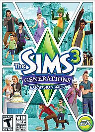 the sims 3 generations pc games 2011 expansion pack new