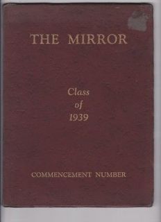   PA HIGH SCHOOL     1939 YEARBOOK    commencement JEFFERSON Co
