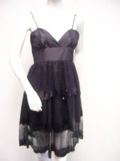 karlie black sequined cocktail dress size m new nwt time