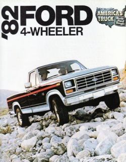 1982 82 ford 4 wheeler original sales brochure time left