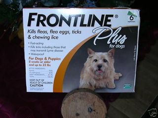new box frontline plus smaller dogs 6 pack fleas ticks