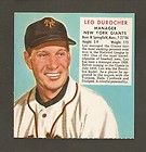 1952 Red Man #1 Leo Durocher New York Giants Ex MINT Ba