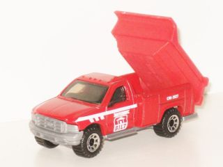   1999 Ford Dump Utility Truck Red Model Tipper Van Rare Toy Mint/Boxed