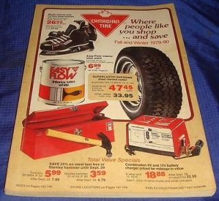   Vtg CTC Canadian Tire Store Toronto ON Catalog Fall & Winter 1979 80