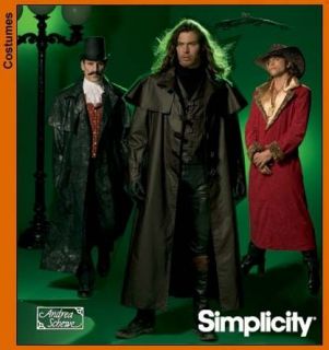 Simplicity 4916 Rare OOP Van Helsing Civil War Trench Costume Pattern 