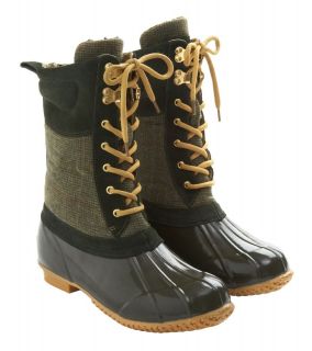 Joules Carrick Tweed Boot (Green) **NEW STYLE**
