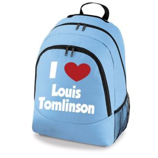 Love Louis Tomlinson One Direction Backpack   Girls School Bag   New 