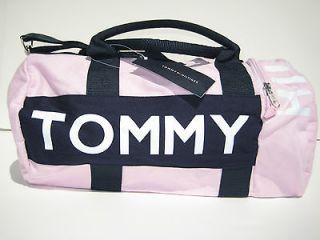 TOMMY HILFIGER MINI DUFFLE GYM BAG Pink/blue/white TOMMY HILFIGER 
