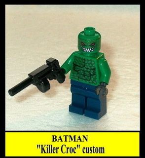 newly listed batman lego killer croc w tommy gun new
