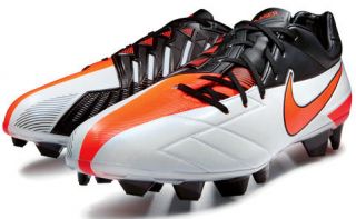   Laser IV KL FG Soccer Cleats [472555 180] White/Black/Total Orange