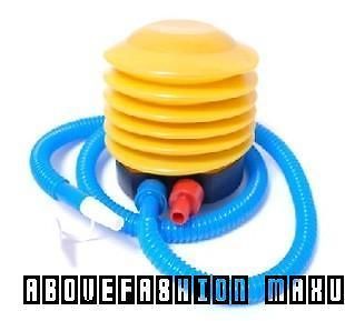 Yoga ball air pump balloon inflatable tube ring life buoy foot device 