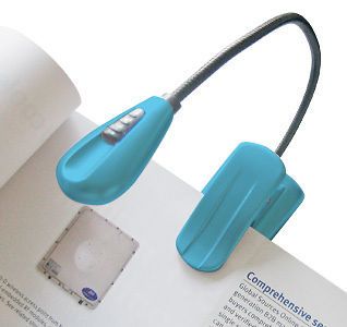 Bright Flexible Gooseneck Clip On LED eBook Book Light Reading Task 