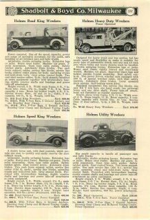 1939 AD Holmes RRoad King Wreckers Tow Trucks 4 Images Speed King 
