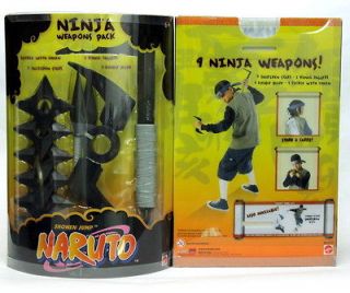 mattel naruto shonen jump ninja rubber weapons pack toys  