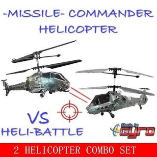   Laser Fighting Set of 2 for Air Battle Combat Helicopters Toy w/ Gyro