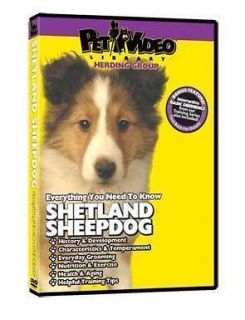 shetland sheepdog puppy dog care training dvd new time left
