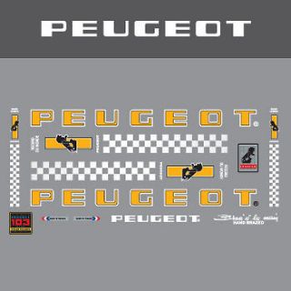   peugeot bicycle frame stickers decals transfers more options specify