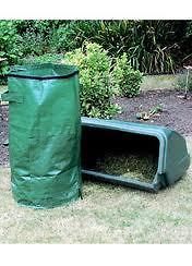 compost bin bag with flap garden waste recycling new time