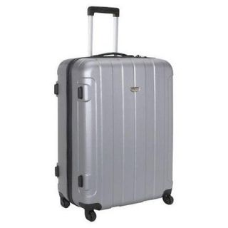 NEW Travelers Choice Rome 29 Hardshell Spinner Suitcase   Silver 