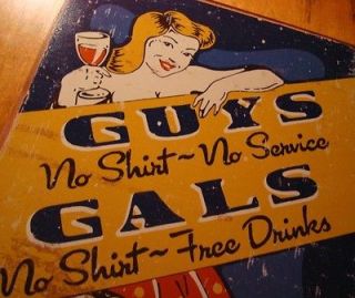 funny retro vintage bar pub restaurant decor tin sign time