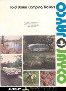 1975 jayco fold down travel trailer brochure 