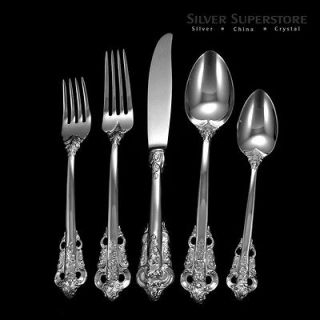 20th Century Baroque Oval Soup Spoons, Stainless Silverware By 