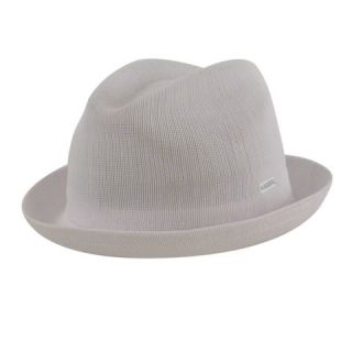 kangol tropic player white trilby hat cap