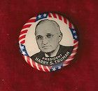 PRESIDENT HARRY S. TRUMAN INAUGURAL CAMPAIGN PINBACK 1 1/4 CELLULOID