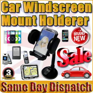   CAR WINDSCREEN MOUNT CRADLE MOBILE PHONE HOLDER iPOD APPLE HTC SAMSUNG
