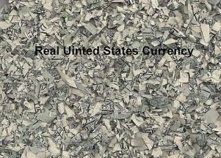 shredded u s currency dollars real money free ship manily