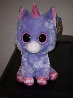 Ty RAINBOW ~ 6 Purple Unicorn Beanie Baby Boos ~ NEW ~Ready to Ship 