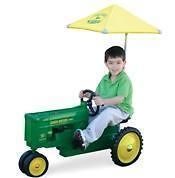new john deere yellow umbrella for pedal tractor nib time