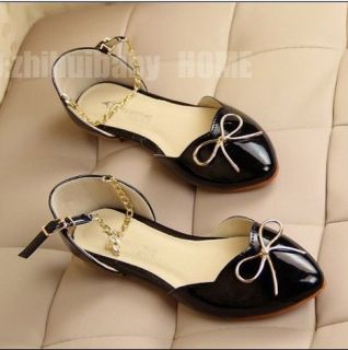 New Girl Cute Shoes Ballet Low Heels Flats Loafer Comfort Bow Ankle 
