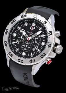 NAUTICA S.W.A.T BLACK TACHYMETER CHRONOGRAPH 330FT WATER RESISTANT 