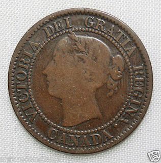 1859 canada large cent vg condition  9