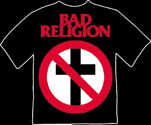 bad religion t shirt sz med punk rock original logo