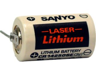 10 sanyo cr14250set p1 850mah 3v lithium battery 2 pin
