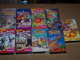 disney children s vhs vcr tapes lot of 13 time