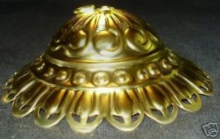 victorian style brass smoke bell for hanging oil lamp time