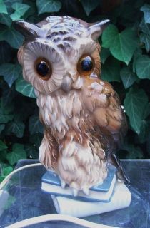 vintage german perfume tv lamp owl hummel it works #