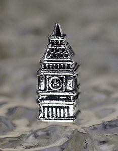   BEN Clock Buckingham Palace London charm bead jewelry Sterling silve
