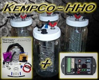 HHO Hydrogen Generator 4 Cell Complete Kit & Quad Narrowband EFIE ECU 